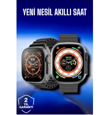 45 MM Gri Kasa Ultra Akıllı Saat Sesli Görüşme, Sağlık Takibi, Suya Dayanıklı