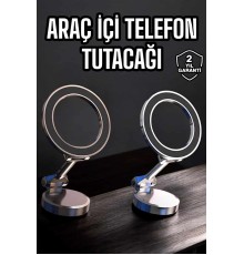 Telefon Tutucu Tüm Arabalara Uyumlu Araç İçi Katlanabilir Manyetik Tasarım