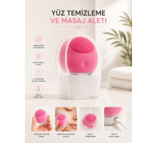 Yüz Temizleme Ve Masaj Aleti Tüm Cilt Tipleri İçin Uygun, Kan Dolaşımını Artıran