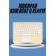 Touchpad Tüm Cihazlara Uyumlu Bluetooth Klavye Touchpad Slim Kablosuz Wifi Q Klavye
