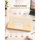 Android ve İOS Uyumlu Bluetooth Klavye Touchpad Slim Kablosuz Wifi Q Klavye