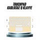 Android ve İOS Uyumlu Bluetooth Klavye Touchpad Slim Kablosuz Wifi Q Klavye