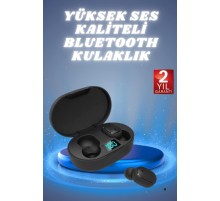Kulaklık Dijital Göstergeli Bluetooth Bağlantılı Kablosuz Kulak İçi Mikrofonlu Dokunmatik Kontrol
