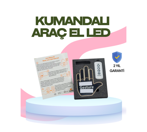 Yüksek Görünürlüklü Otomobil Işığı – 3 Modlu LED Arka Cam Aksesuarı, Pratik ve Eğlenceli