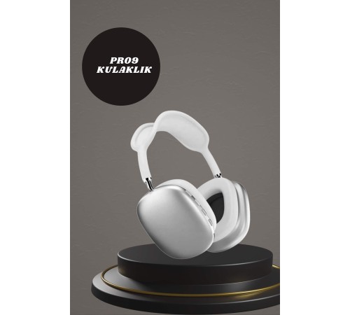 Kulak Üstü P9 Kablosuz Bluetooth Kulaklık ve 7 Kordonlu Akıllı Saat