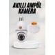 Akıllı Kamera Wifi Kamera Duylu Ampul Görünümlü 360 Derece Dönebilen Ev Kamerası