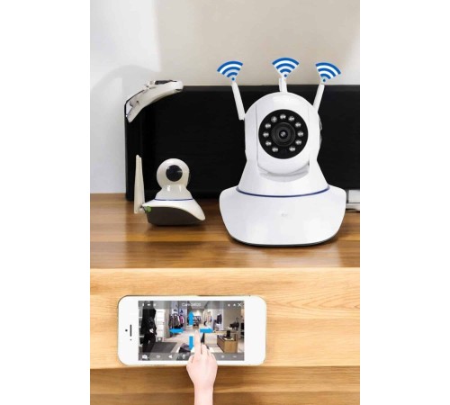 Ev Kamerası Wifi Kamerası Video Kayıt Çift Yönlü Hareket Sensörü Bebek