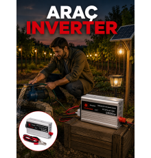 Akü Gücünü Ev Elektriğine Dönüştüren Güçlü İnvertör 1500W