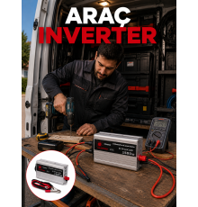 1500W Araç İnvertörü Elektronik Cihazlar İçin Yüksek Verimli Güç Dönüştürme Sistemi