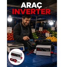 1500W Araç İnvertörü Güçlü Priz Çıkış