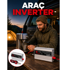 1500W Oto Güç İnverteri Araç Aküsünden Güvenli Elektrik Sağlayan Çevirici
