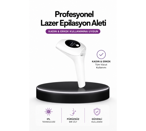 IPL Teknolojili Erkek Ve Kadın Kullanımına Uygun Lazer Epilasyon Cihaz