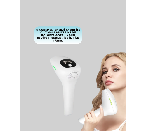 IPL Lazer Epilasyon Aleti 5 Kademeli Güç Ayarlı