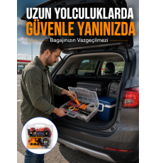 Profesyonel Araç İçi Acil Durum Seti 27 Parça Çok Amaçlı Oto Yardım Çantası