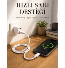 Type-C Girişli Cihazlar İçin Şarj Kablosu