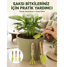 Bahçe ve Saksı Bakımı İçin Dayanıklı Mini El Aleti Seti