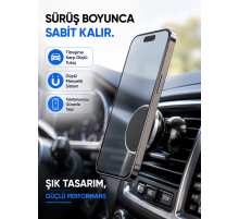 Mıknatıslı Araç İçi Telefon Tutucu Havalandırma Izgarasına Takımına Uygun