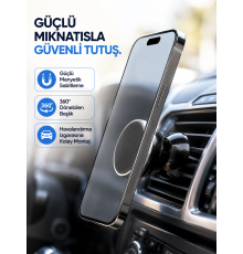 Araç İçi Telefon Tutucu Mıknatıslı Havalandırma Izgarası Telefon Standı