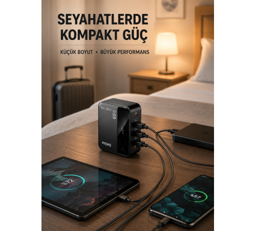 Akıllı Güç Dağılımlı 4 Girişli Şarj İstasyonu