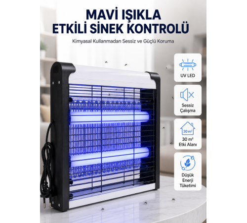 Enerji Tasarruflu Elektrikli Sinek Öldürücü Güvenli ve Etkili Koruma