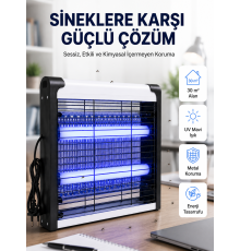 Kimyasal İçermeyen UV Işıklı Elektrikli Sinek ve Böcek Öldürücü