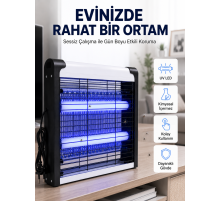 Ev, Ofis ve İş Yerleri İçin Sessiz UV LED Sinek Yakalama Cihazı