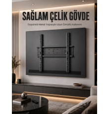 Büyük Ekran TV Duvar Askısı 50-95 İnç Dayanıklı Sabit Askı Aparatı Kolay Kurulum