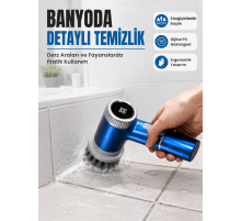 Kablosuz Elektrikli Döner Temizlik Fırçası ile Zorlu Kirleri Kolayca Temizleyin