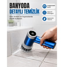 Kablosuz Elektrikli Döner Temizlik Fırçası ile Zorlu Kirleri Kolayca Temizleyin