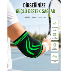 Kompresyonlu Dirseklik Spor Dirsek Destekliği Fitness Tenis Basketbol Voleybol İçin