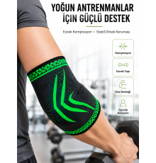 Elastik Kompresyon Dirsek Destekliği Spor Fitness Günlük Kullanım Dirseklik