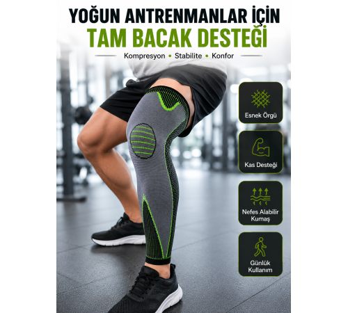 Tam Boy Diz Destekliği Gün Boyu Konfor ve Destek