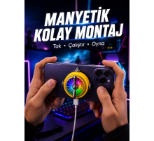 Şarj Edilebilir RGB Telefon Soğutucu Oyun Fanı