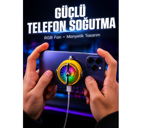 Mobil lar İçin RGB Işıklı Telefon Soğutucu