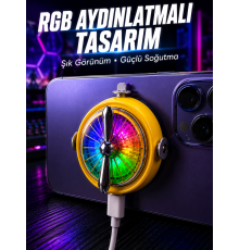 RGB Işıklı Manyetik Telefon Oyun Soğutucu Fan
