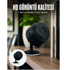 A9 Mini Wi-Fi Güvenlik Kamerası HD Gece Görüşlü Hareket Algılamalı Kablosuz IP Kamera