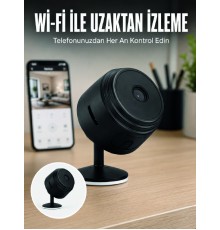 A9 Kablosuz Mini IP Kamera Wi-Fi Destekli Uzaktan İzleme Özellikli HD Güvenlik Kamerası