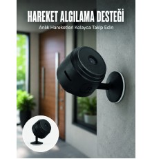 A9 HD Mini Güvenlik Kamerası Wi-Fi Bağlantılı Manyetik Tabanlı Ev ve Ofis Kamerası
