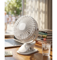 Şarjda ve Fişte Çalışabilen Portatif Mini Fan