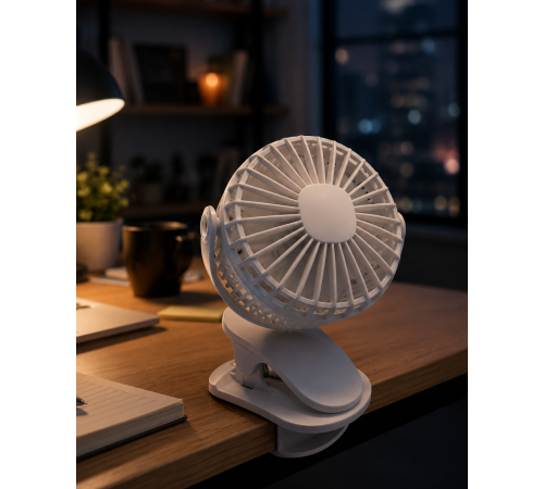 Çalışma Masası ve Yatak Başlığı İçin Klipsli Mini Fan