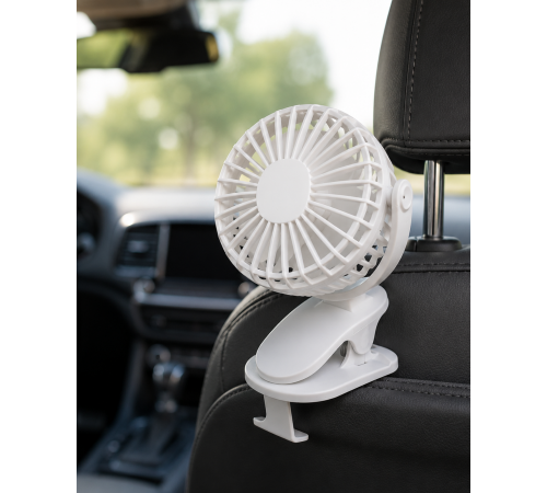360 Derece Dönebilen Mandallı Şarjlı Mini Masa Fanı (Kopya)