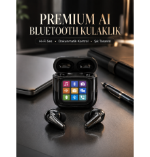 AI Destekli Dokunmatik Ekranlı Kablosuz Bluetooth Kulaklık