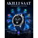 Uzun Süreli Pil Ömrüne Sahip AMOLED Akıllı Saat 3 Kordonlu Tasarım