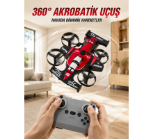 Akrobatik Drone Uzaktan Kumandalı 3 Kademeli Hız 360° Dairesel Uçuş Özellikli