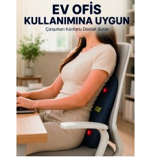 Bel Destek Minderi Isıtmalı Masaj Özellikli Günlük Kullanım