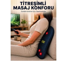 Ergonomik Isıtmalı Bel Masaj Minderi Sırt Destek Minderi