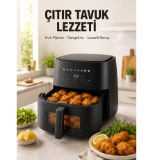 Yağsız Yemek Pişirme İçin Dijital Air Fryer Fritöz