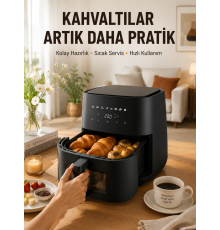 Air Fryer Mutfak Pişirme Cihazı Çok Programlı Dokunmatik
