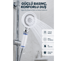 Su Tasarruflu Filtreli Duş Başlığı Yüksek Basınçlı Modern Duş Başlığı