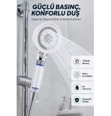 Su Tasarruflu Filtreli Duş Başlığı Yüksek Basınçlı Modern Duş Başlığı